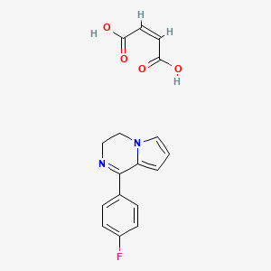 molecular formula C17H15FN2O4 B3854609 1-(4-fluorophenyl)-3,4-dihydropyrrolo[1,2-a]pyrazine 2-butenedioate 