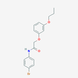 molecular formula C17H18BrNO3 B385461 N-(4-bromophenyl)-2-(3-propoxyphenoxy)acetamide 
