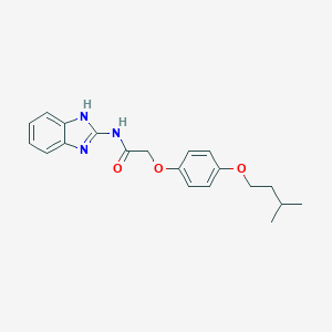 molecular formula C20H23N3O3 B385462 N-(1H-benzimidazol-2-yl)-2-[4-(isopentyloxy)phenoxy]acetamide 