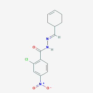2-chloro-N'-(3-cyclohexen-1-ylmethylene)-4-nitrobenzohydrazide