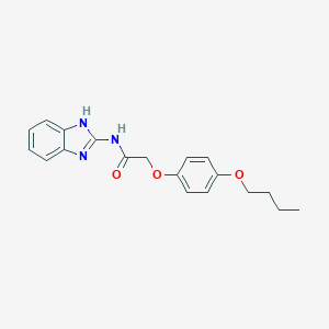 molecular formula C19H21N3O3 B385464 N-(1H-benzimidazol-2-yl)-2-(4-butoxyphenoxy)acetamide 