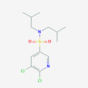 molecular formula C13H20Cl2N2O2S B385465 5,6-dichloro-N,N-diisobutyl-3-pyridinesulfonamide 