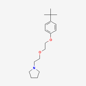 molecular formula C18H29NO2 B3854659 1-{2-[2-(4-tert-butylphenoxy)ethoxy]ethyl}pyrrolidine 