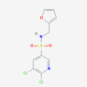 5,6-dichloro-N-(furan-2-ylmethyl)pyridine-3-sulfonamide