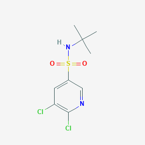 molecular formula C9H12Cl2N2O2S B385469 N-(tert-butyl)-5,6-dichloro-3-pyridinesulfonamide 