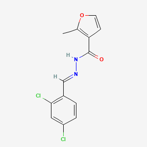 molecular formula C13H10Cl2N2O2 B3854694 N'-(2,4-dichlorobenzylidene)-2-methyl-3-furohydrazide 