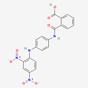 molecular formula C20H14N4O7 B3854703 2-[({4-[(2,4-dinitrophenyl)amino]phenyl}amino)carbonyl]benzoic acid 