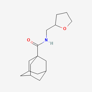 molecular formula C16H25NO2 B3854707 N-(tetrahydro-2-furanylmethyl)-1-adamantanecarboxamide CAS No. 5467-85-6