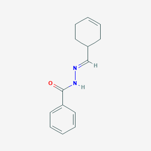 molecular formula C14H16N2O B3854721 N'-(3-cyclohexen-1-ylmethylene)benzohydrazide 