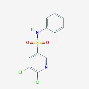 5,6-dichloro-N-(2-methylphenyl)-3-pyridinesulfonamide
