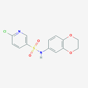 6-chloro-N-(2,3-dihydro-1,4-benzodioxin-6-yl)-3-pyridinesulfonamide