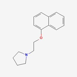molecular formula C16H19NO B3854758 1-[2-(1-naphthyloxy)ethyl]pyrrolidine 