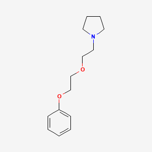 molecular formula C14H21NO2 B3854760 1-[2-(2-phenoxyethoxy)ethyl]pyrrolidine 