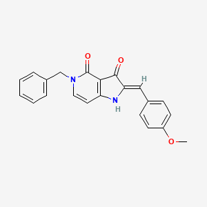 5-benzyl-2-(4-methoxybenzylidene)-1H-pyrrolo[3,2-c]pyridine-3,4(2H,5H)-dione