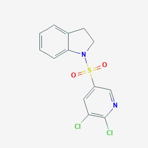 molecular formula C13H10Cl2N2O2S B385477 1-[(5,6-Dichloro-3-pyridinyl)sulfonyl]indoline CAS No. 622339-41-7