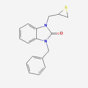 molecular formula C17H16N2OS B3854804 1-benzyl-3-(2-thiiranylmethyl)-1,3-dihydro-2H-benzimidazol-2-one 