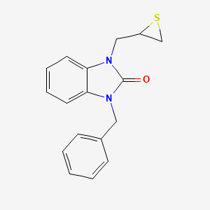 molecular formula C17H16N2OS B3854804 1-Benzyl-3-(thiiran-2-ylmethyl)-1,3-dihydro-2H-benzo[d]imidazol-2-one 