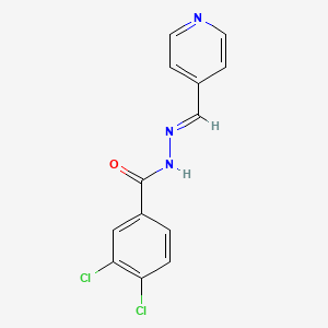 molecular formula C13H9Cl2N3O B3854807 3,4-dichloro-N'-(4-pyridinylmethylene)benzohydrazide 