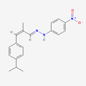3-(4-isopropylphenyl)-2-methylacrylaldehyde (4-nitrophenyl)hydrazone