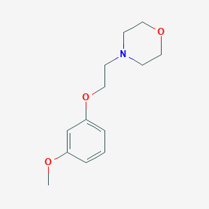 molecular formula C13H19NO3 B3854851 4-[2-(3-methoxyphenoxy)ethyl]morpholine 