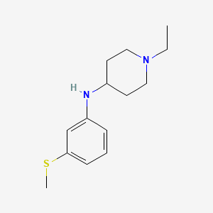 molecular formula C14H22N2S B3854856 1-ethyl-N-[3-(methylthio)phenyl]-4-piperidinamine 