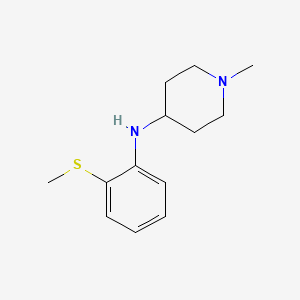 molecular formula C13H20N2S B3854861 1-methyl-N-[2-(methylthio)phenyl]-4-piperidinamine 