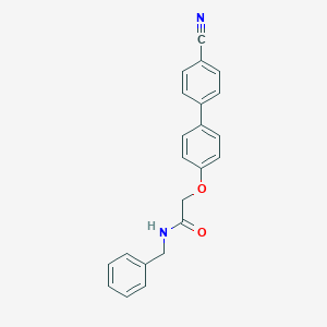 molecular formula C22H18N2O2 B385488 N-benzyl-2-[(4'-cyano[1,1'-biphenyl]-4-yl)oxy]acetamide 