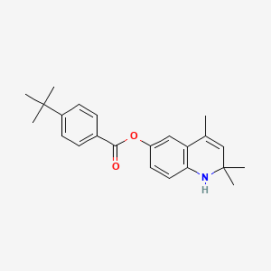 2,2,4-trimethyl-1,2-dihydro-6-quinolinyl 4-tert-butylbenzoate