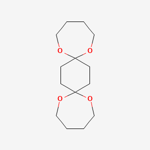 molecular formula C14H24O4 B3854889 1,6,11,16-tetraoxadispiro[6.2.6.2]octadecane 