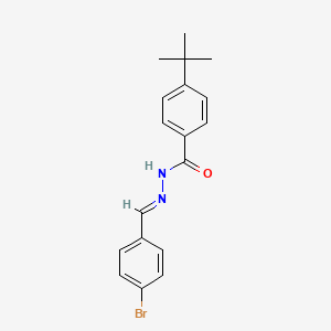 molecular formula C18H19BrN2O B3854890 N'-(4-bromobenzylidene)-4-tert-butylbenzohydrazide 