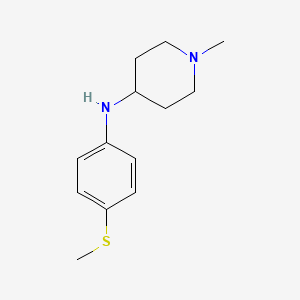 molecular formula C13H20N2S B3854975 1-methyl-N-[4-(methylthio)phenyl]-4-piperidinamine 