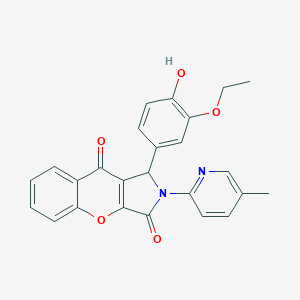 1-(3-Ethoxy-4-hydroxyphenyl)-2-(5-methylpyridin-2-yl)-1,2-dihydrochromeno[2,3-c]pyrrole-3,9-dione
