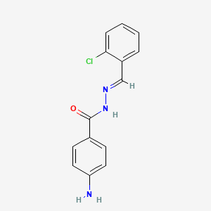 4-amino-N'-(2-chlorobenzylidene)benzohydrazide