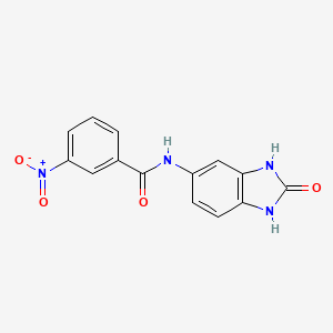 molecular formula C14H10N4O4 B3855047 3-nitro-N-(2-oxo-2,3-dihydro-1H-benzimidazol-5-yl)benzamide 