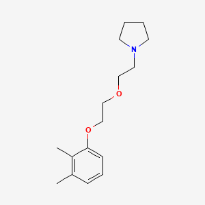 molecular formula C16H25NO2 B3855054 1-{2-[2-(2,3-dimethylphenoxy)ethoxy]ethyl}pyrrolidine 