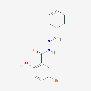 molecular formula C14H15BrN2O2 B3855057 5-bromo-N'-(3-cyclohexen-1-ylmethylene)-2-hydroxybenzohydrazide 