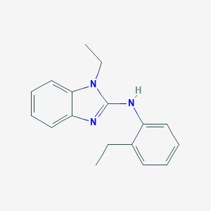 molecular formula C17H19N3 B385507 1-ethyl-N-(2-ethylphenyl)-1H-benzimidazol-2-amine CAS No. 630092-71-6