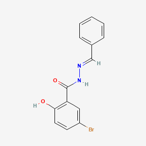 molecular formula C14H11BrN2O2 B3855117 N'-benzylidene-5-bromo-2-hydroxybenzohydrazide CAS No. 84657-61-4