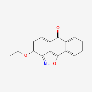 molecular formula C16H11NO3 B3855139 12-Ethoxy-15-oxa-14-azatetracyclo[7.6.1.02,7.013,16]hexadeca-1(16),2,4,6,9,11,13-heptaen-8-one 