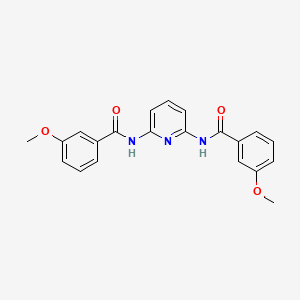 molecular formula C21H19N3O4 B3855143 N,N'-2,6-pyridinediylbis(3-methoxybenzamide) 