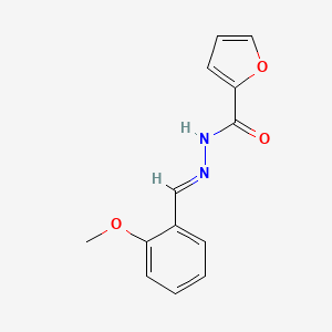 molecular formula C13H12N2O3 B3855155 N'-(2-methoxybenzylidene)-2-furohydrazide 