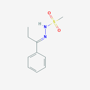 molecular formula C10H14N2O2S B3855162 N'-(1-phenylpropylidene)methanesulfonohydrazide 