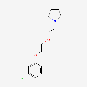 molecular formula C14H20ClNO2 B3855189 1-{2-[2-(3-chlorophenoxy)ethoxy]ethyl}pyrrolidine 