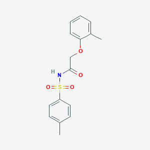 molecular formula C16H17NO4S B385519 4-methyl-N-[(2-methylphenoxy)acetyl]benzenesulfonamide 
