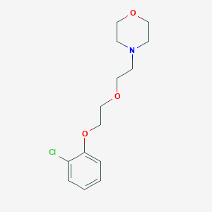 molecular formula C14H20ClNO3 B3855235 4-{2-[2-(2-chlorophenoxy)ethoxy]ethyl}morpholine 