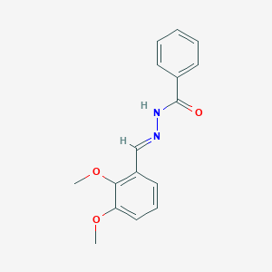 molecular formula C16H16N2O3 B3855242 N'-(2,3-dimethoxybenzylidene)benzohydrazide 