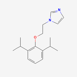 molecular formula C17H24N2O B3855276 1-[2-(2,6-diisopropylphenoxy)ethyl]-1H-imidazole 