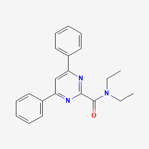 molecular formula C21H21N3O B3855291 N,N-diethyl-4,6-diphenyl-2-pyrimidinecarboxamide 