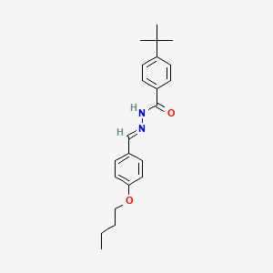 molecular formula C22H28N2O2 B3855311 N'-(4-butoxybenzylidene)-4-tert-butylbenzohydrazide 