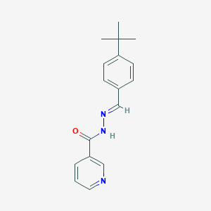 molecular formula C17H19N3O B3855338 N'-(4-tert-butylbenzylidene)nicotinohydrazide CAS No. 65413-31-2